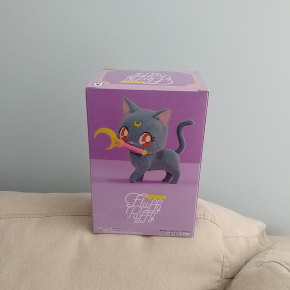 Bandai Other - Q Posket Fluffy Puffy Sailor Moon Luna flocked figure (A)